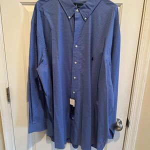 NWT Polo Ralph Lauren Men's Long Sleeve Checkered Button-Down Shirt 4XB